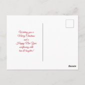 Vrolijk Kerstfeest met een Koord van Ornamenten Briefkaart (Achterkant)