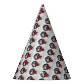 Vrolijk kerstfeest met een teder Teddy Bear Patter Feesthoedjes (Links)