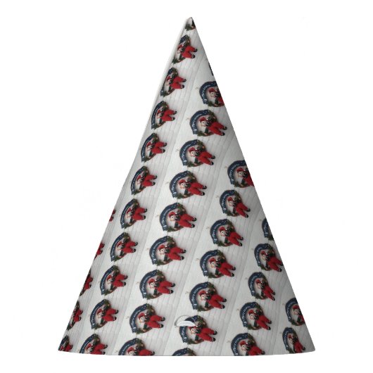 Vrolijk kerstfeest met een teder Teddy Bear Patter Feesthoedjes (Links)