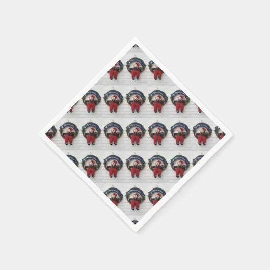 Vrolijk kerstfeest met een teder Teddy Bear Patter Servet (Hoek)