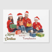 Vrolijk kerstfeest met familiefoto (Voorkant)