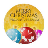 Vrolijk kerstfeest met feestelijke feestdagen snijplank (Voorkant)