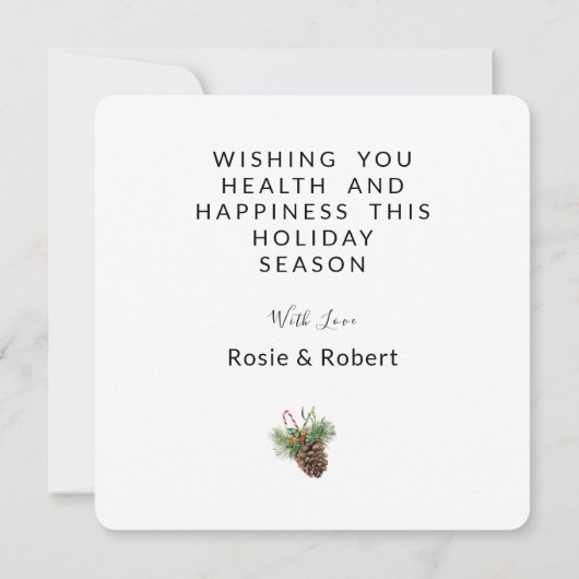 Vrolijk kerstfeest met feestelijke pijnstiller feestdagenkaart (Achterkant)