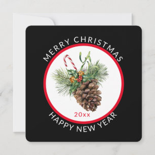 Vrolijk kerstfeest met feestelijke pijnstiller feestdagenkaart