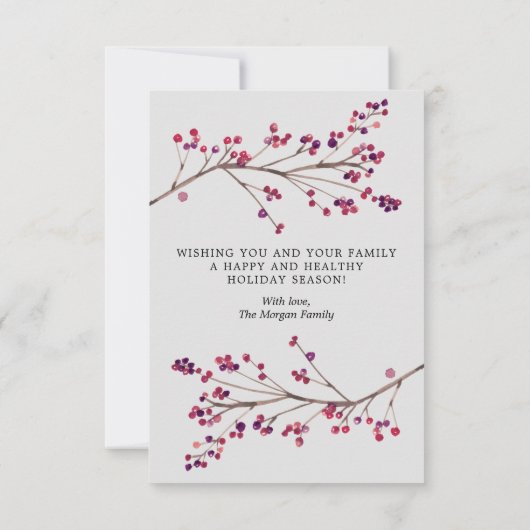 Vrolijk kerstfeest met fotokaart bedankkaart (Achterkant)