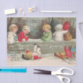 Vrolijk kerstfeest met gedicht! van Ellen Clapsadd Tissuepapier (Craft)