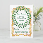 Vrolijk kerstfeest met gouden Lijst (Staand voorkant)