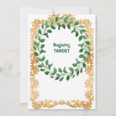 Vrolijk kerstfeest met gouden Lijst (Achterkant)