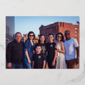 Vrolijk kerstfeest met gouden speckle Green Leaf Folie Feestdagenkaart (Achterkant)