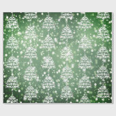 Vrolijk kerstfeest met groene bokeh Goat met kerst Cadeaupapier (Vlak)