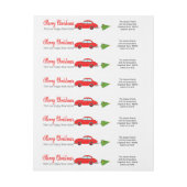 Vrolijk kerstfeest met Happy New Hom-kerstauto (Vel)