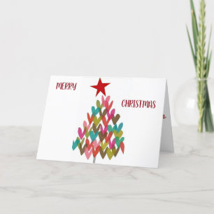 ***VROLIJK KERSTFEEST MET HARTBOOM** FEESTDAGEN KAART