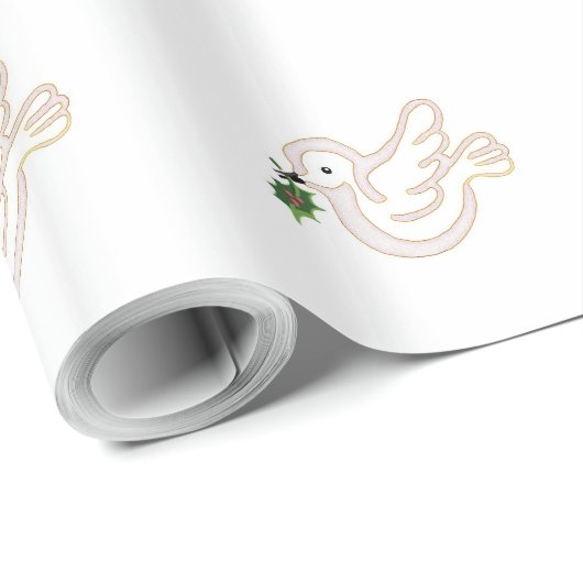 Vrolijk kerstfeest met heilige dove cadeaupapier (Rol Hoek)
