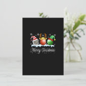 Vrolijk kerstfeest met hoge kerstfeestdagen kaart (Staand voorkant)