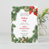 Vrolijk kerstfeest met Holiday Greenery Kaart (Staand voorkant)