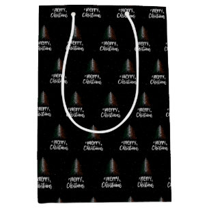 Vrolijk kerstfeest met Ierse vlag Medium Cadeauzakje