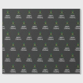 Vrolijk kerstfeest met Jamaica vlag Cadeaupapier (Vlak)