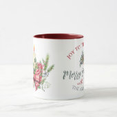 Vrolijk kerstfeest met kaars mok (Midden)