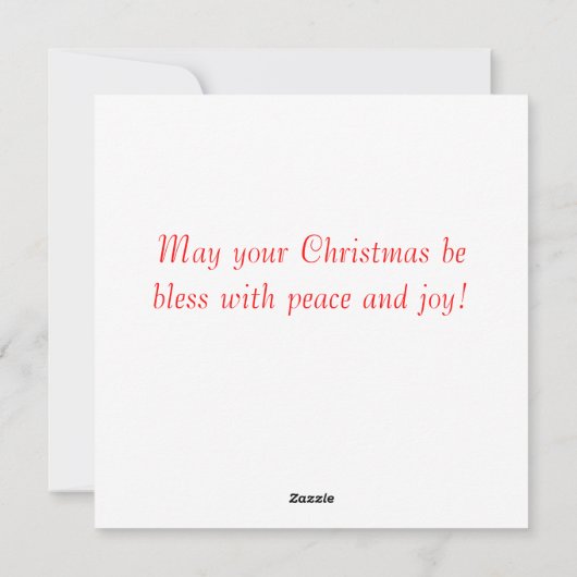 Vrolijk kerstfeest met kardinalen in de grote. feestdagenkaart (Achterkant)