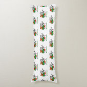 Vrolijk kerstfeest met kat en puppy lichaamskussen (Voorkant Verticaal)