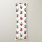 Vrolijk kerstfeest met kat en puppy lichaamskussen (Achterkant (Verticaal))