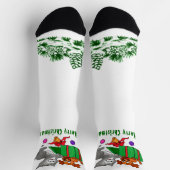 Vrolijk kerstfeest met kat en puppy sokken (Top)