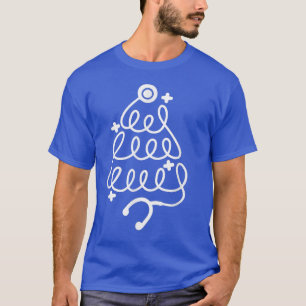 Vrolijk kerstfeest met kerstbomen t-shirt