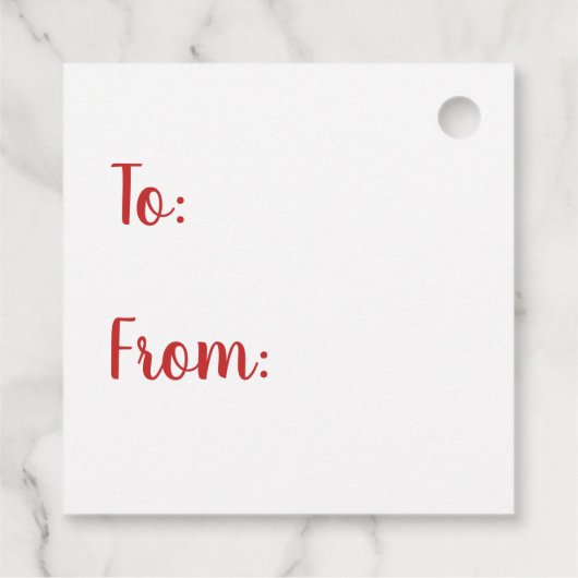 Vrolijk kerstfeest met kerstboom bedankjes labels (Achterkant)