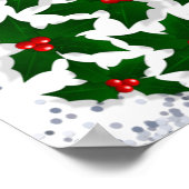 Vrolijk kerstfeest met kerstboom poster (Hoek)