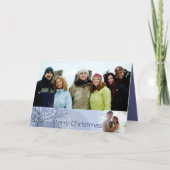 Vrolijk kerstfeest met kerstbrief binnenin feestdagen kaart (Voorkant)