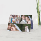 Vrolijk kerstfeest met kerstbrief binnenin feestdagen kaart (Achterkant)