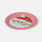 Vrolijk kerstfeest met kerstfeest voor kinderen papieren bordje (Gekanteld)