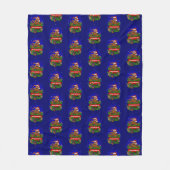 Vrolijk kerstfeest met kerstkonijn fleece deken (Voorkant)