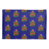 Vrolijk kerstfeest met kerstkonijn kussensloop (Achterkant-Links)