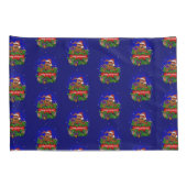 Vrolijk kerstfeest met kerstkonijn kussensloop (Achterkant-Rechts)