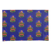 Vrolijk kerstfeest met kerstkonijn kussensloop (Voorkant-Rechts)