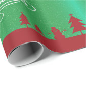 Vrolijk kerstfeest met kerstman cadeaupapier (Rol Hoek)