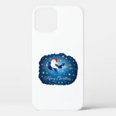 Vrolijk kerstfeest met kerstman Case-Mate iPhone case (Achterkant)