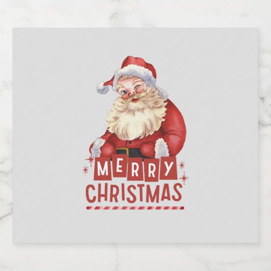 Vrolijk kerstfeest met kerstvakantie bier etiket (Enkel label)