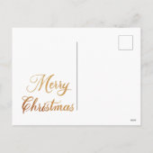 Vrolijk kerstfeest met lichte ballen feestdagenkaart (Achterkant)