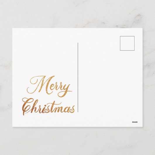 Vrolijk kerstfeest met lichte ballen feestdagenkaart (Achterkant)