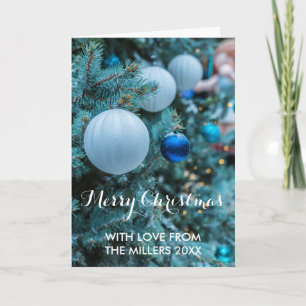 Vrolijk kerstfeest met liefde Persoonlijke familie Kaart