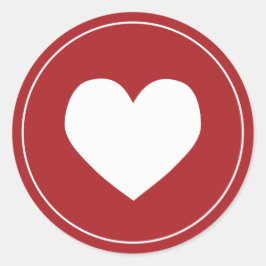 Vrolijk kerstfeest met liefde vakantie envelop zeg ronde sticker