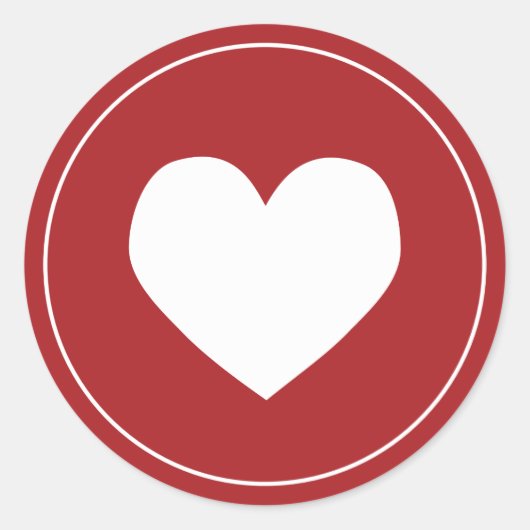 Vrolijk kerstfeest met liefde vakantie envelop zeg ronde sticker (Voorkant)