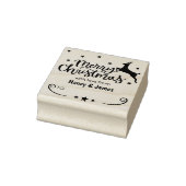 Vrolijk kerstfeest met liefde van (gebruikelijk) p rubberstempel (Stempel)