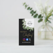 Vrolijk Kerstfeest met logo Speciale Korting Vakan Visitekaartje (Staand voorkant)