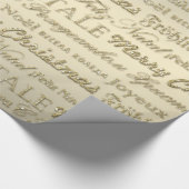 Vrolijk kerstfeest met meerdere talen Gold Cadeaupapier (Hoek)
