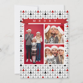 Vrolijk kerstfeest met modern boompatroon 3 Foto