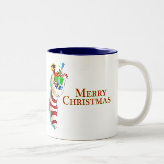 Vrolijk kerstfeest met Mok stoppen (Rechts)