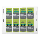 Vrolijk kerstfeest met nieuw thuisadres verplaatse etiket (Full Sheet)